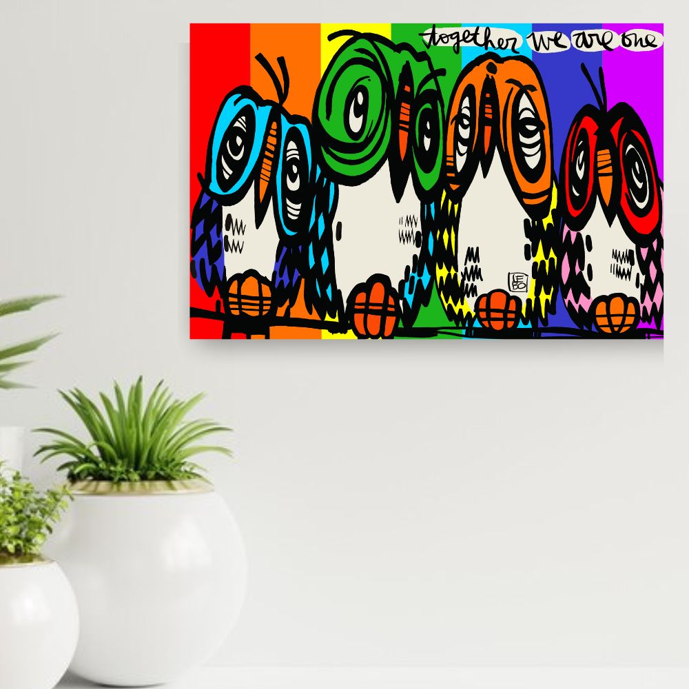 Together, We Are One - Rainbow Collection - Lebo Steel Mineral Print